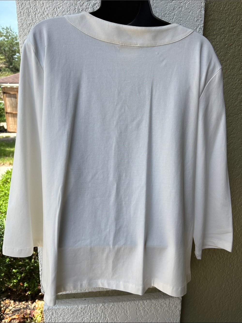 Ruby Rd. Top with Teal Beaded Neckline NWOT - Picture 4 of 8